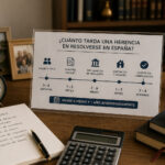 Familia consultando con un abogado cuánto tarda una herencia en resolverse en España