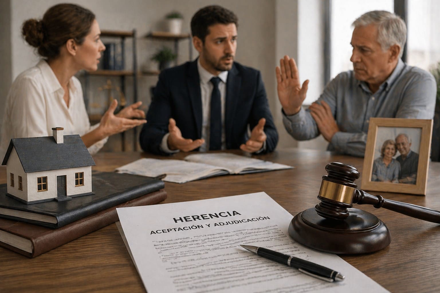 Herederos en desacuerdo sobre el reparto de una vivienda heredada