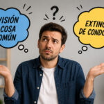 Persona dudando entre división de cosa común y extinción de condominio