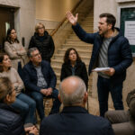 Propietario revisando un acuerdo de la comunidad de propietarios para impugnarlo