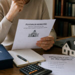 Herederos reunidos con un abogado revisando los impuestos derivados de una vivienda heredada