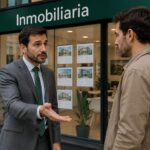 Agente inmobiliario intentando cobrar su comisión